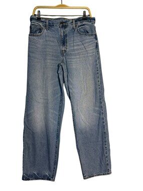 Levi's Premium Baggy Dad Big "E" Light Wash Relaxed Fit Jeans Size W29 L32